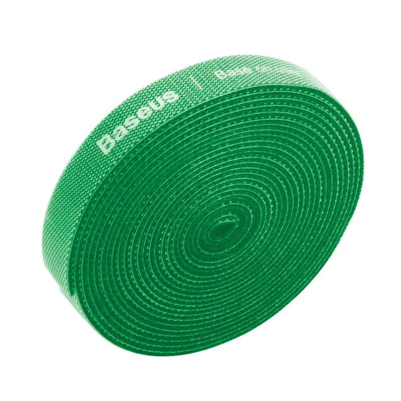 Organizator cabluri / Velcro Baseus Rainbow Circle 300cm -ACMGT-F06- Green