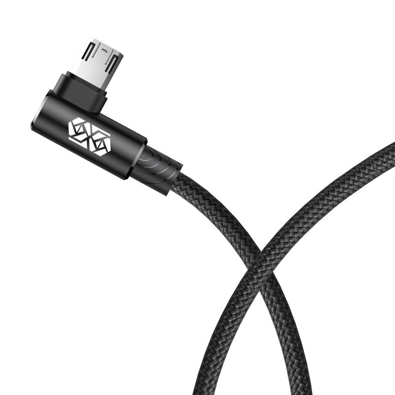 Cablu de date USB to Micro-USB Baseus MVP Elbow Type - CAMMVP-A01 - Black