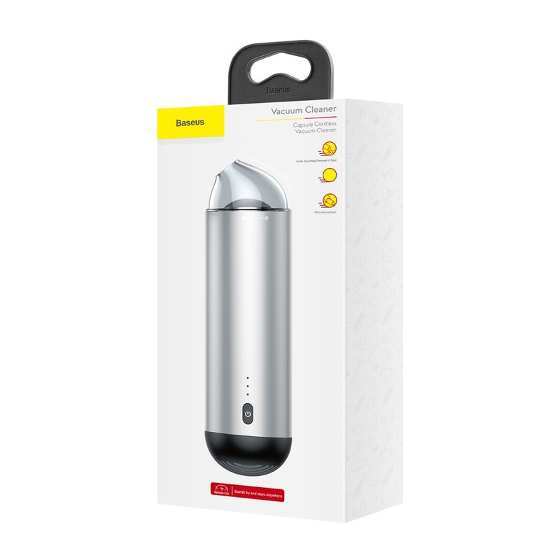 Aspirator Auto Wireless Baseus Capsule 2000mAh/11.1V/64W -CRXCQ01-0S- Silver