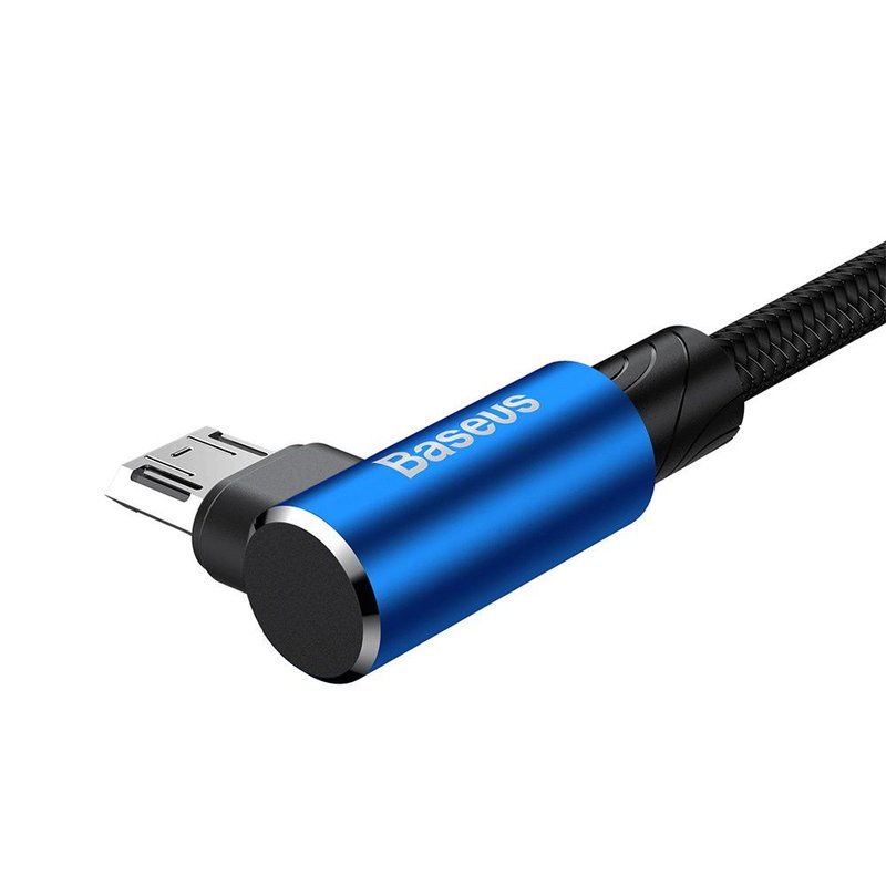 Cablu de date USB to Micro-USB Baseus MVP Elbow Type - CAMMVP-A03 - Blue