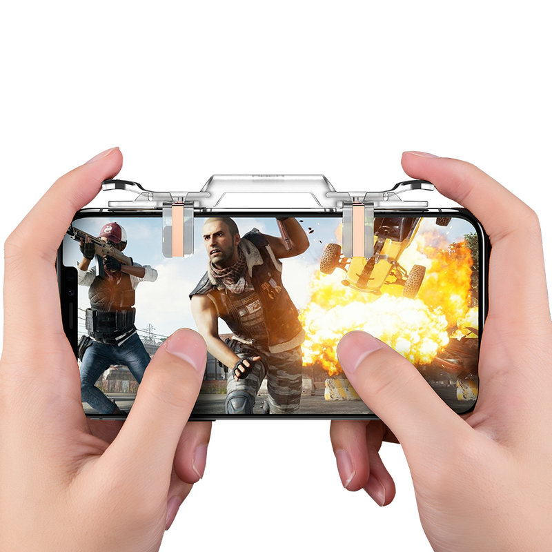 Butoane Gaming Telefon/Tableta Rock Shooting Game Controller - RPH0871 - Transparent