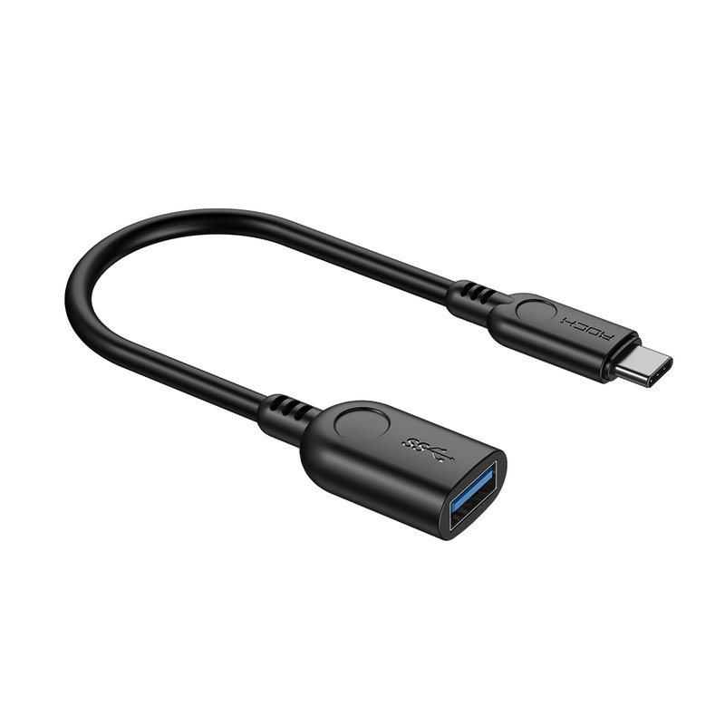 Adaptor cu Cablu Rock High Speed Type-C to USB - RCB0603 - Black