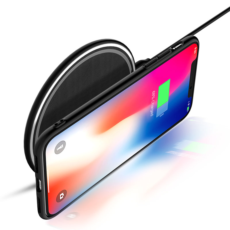 Incarcator Wireless Rock W12 Quick Charger 10W -C3C- Black