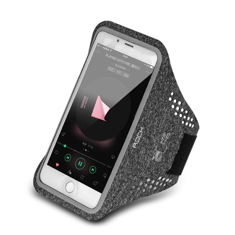 Husa alergare brat Rock Slim Sports Armband -RST1019- Black