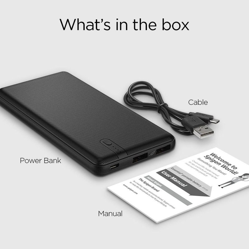 Baterie externa Spigen Essential Portable 10000mAh - F711D - Black