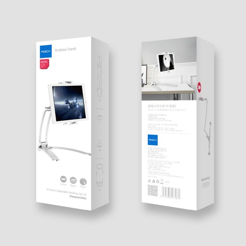 Suport Universal Telefon/Tableta Rock Adjustable Desktop Stand - RPH 0877 - Black