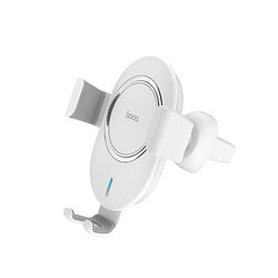 Suport Auto Cu Functie De Incarcare Wireless Hoco CW17 Fast Charger - White