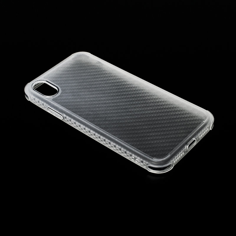 Husa iPhone XR Roar Carbon Armor - Transparent