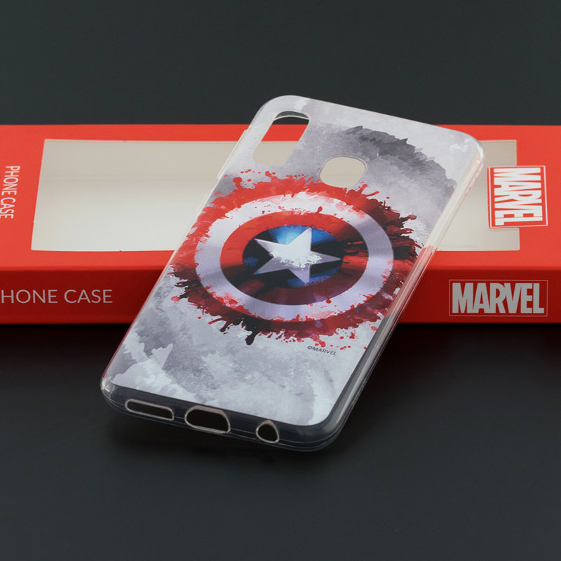 Husa Samsung Galaxy A20e Cu Licenta Marvel - Captain Shield
