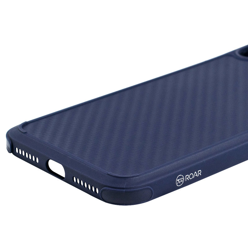 Husa iPhone XS Max Roar Carbon Armor - Albastru