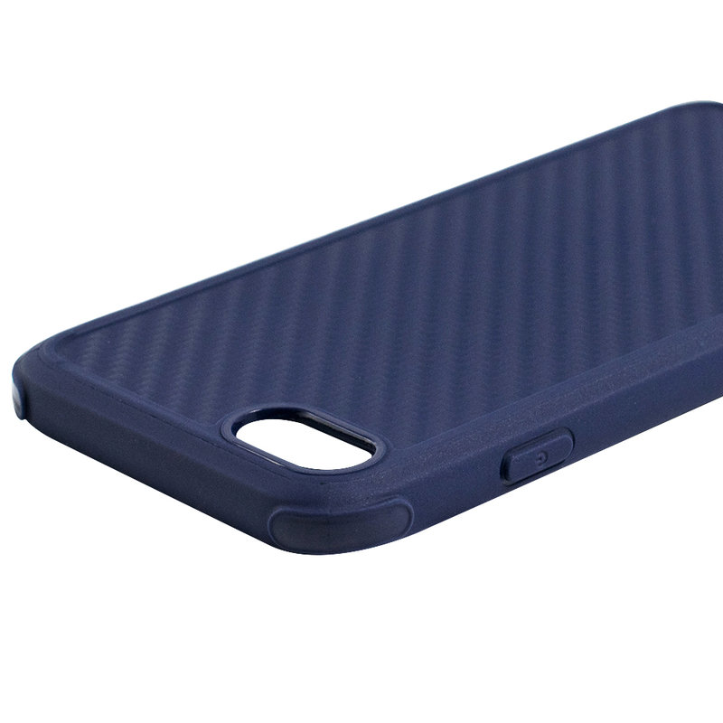 Husa iPhone 8 Roar Carbon Armor - Albastru