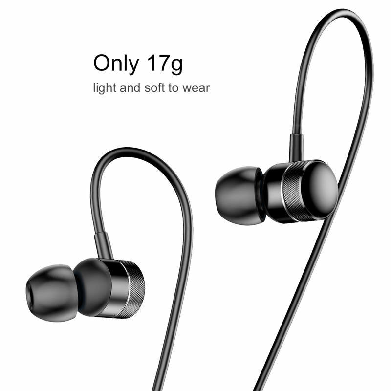 Casti In-Ear Cu Microfon Baseus Earphone Encok H04 Wire 3.5mm - NGH04-01 - Black