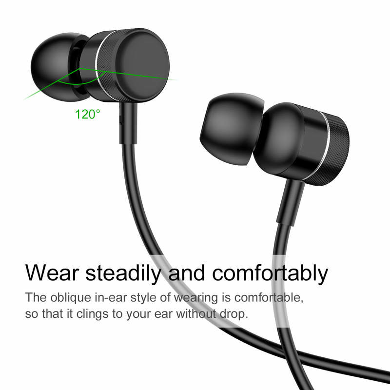 Casti In-Ear Cu Microfon Baseus Earphone Encok H04 Wire 3.5mm - NGH04-01 - Black