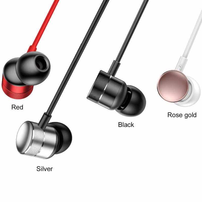 Casti In-Ear Cu Microfon Baseus Earphone Encok H04 Wire 3.5mm - NGH04-09 - Red