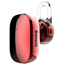 Casca Bluetooth 4.1 Baseus Encok A02 Mini Wireless Earphone - NGA02-09 - Red