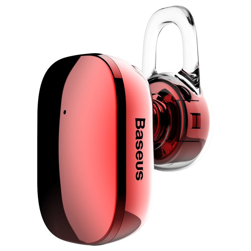 Casca Bluetooth 4.1 Baseus Encok A02 Mini Wireless Earphone - NGA02-09 - Red
