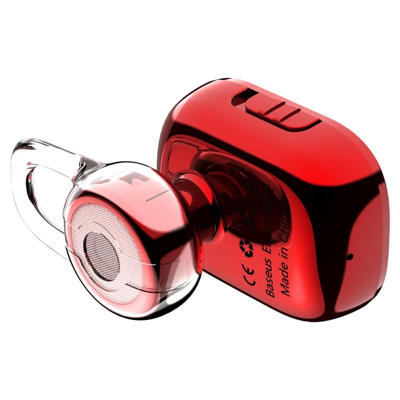 Casca Bluetooth 4.1 Baseus Encok A02 Mini Wireless Earphone - NGA02-09 - Red