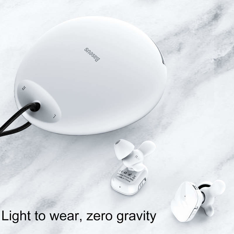 Casca Bluetooth Baseus Earphone Encok W02 Truly Headset - NGW02-02 - White