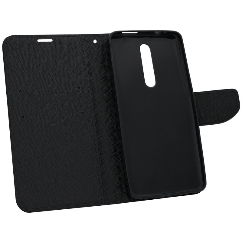 Husa Xiaomi Mi 9T Flip Negru MyFancy
