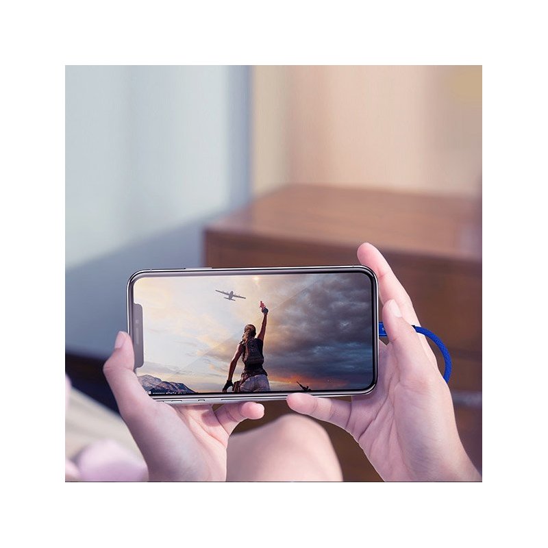 Cablu de date USB to Lightning Baseus Artistic with Material Braid 5M - CALYW-M01 - Black  