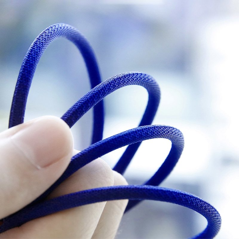 Cablu de date USB to Lightning Baseus Artistic with Material Braid 5M - CALYW-M01 - Black  