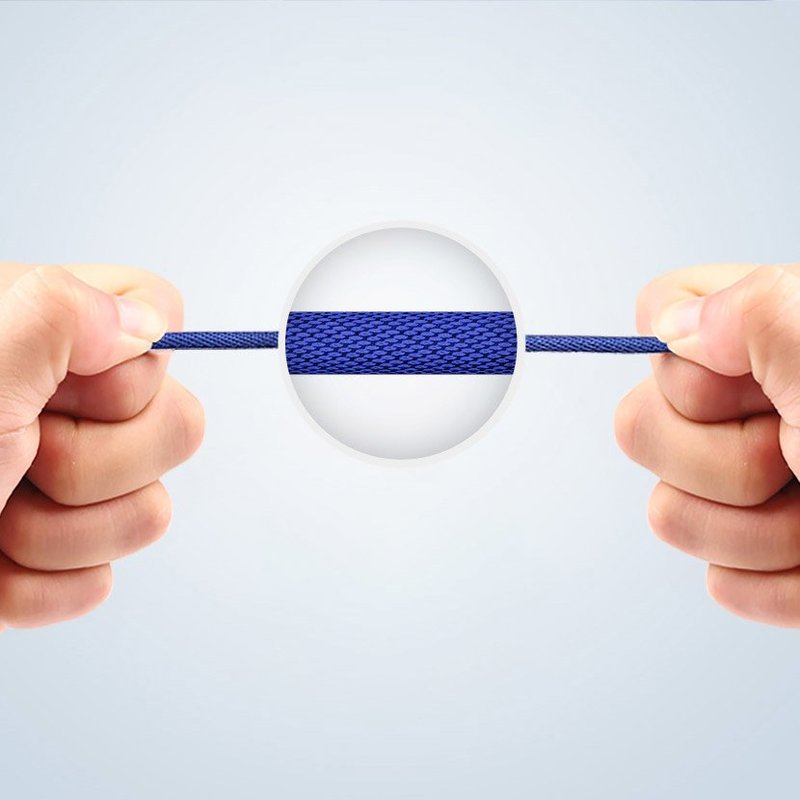 Cablu de date USB to Lightning Baseus Artistic with Material Braid 5M - CALYW-M01 - Black  