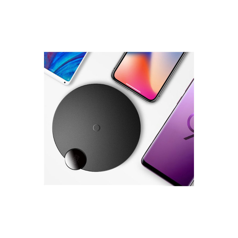 Incarcator Wireless Baseus Digital LED Desktop Voltage/Power Display - WXSX-03 - Blue