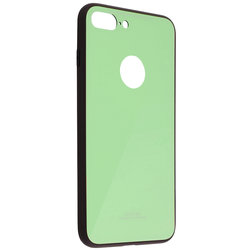 Husa iPhone 7 Plus Glass Series Logo Cut - Verde