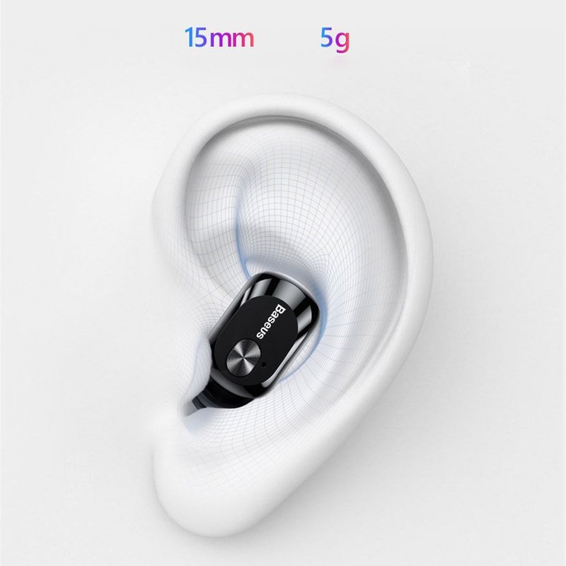 Casca Bluetooth 5.0 Baseus Encok A03 Waterproof Mini Wireless Earphone - NGA03-02 - White