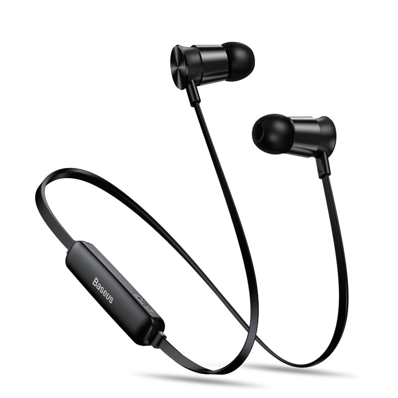 Casti In-Ear Wireless  Baseus Encok Sports S07 Bluetooth Headset 60 mAh - NGS07-01 - Black