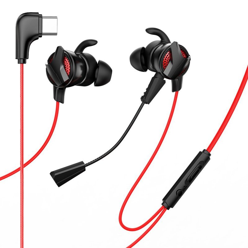 Casti In-Ear Cu Microfon Baseus Gamo C15 Type-C Headset - NGC15-91 - Red