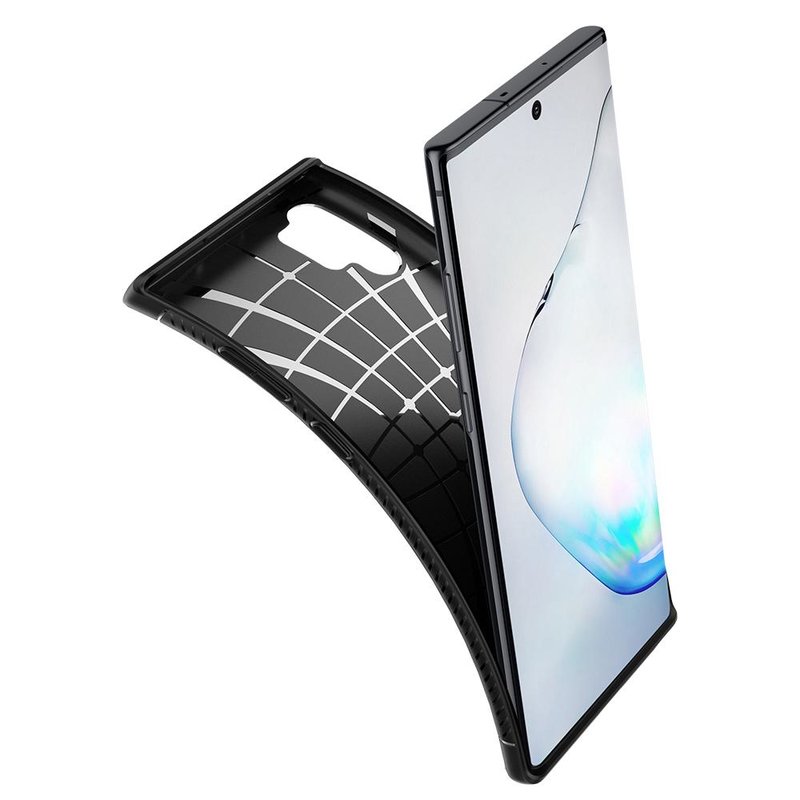 Husa Samsung Galaxy Note 10 Plus Spigen Rugged Armor, negru