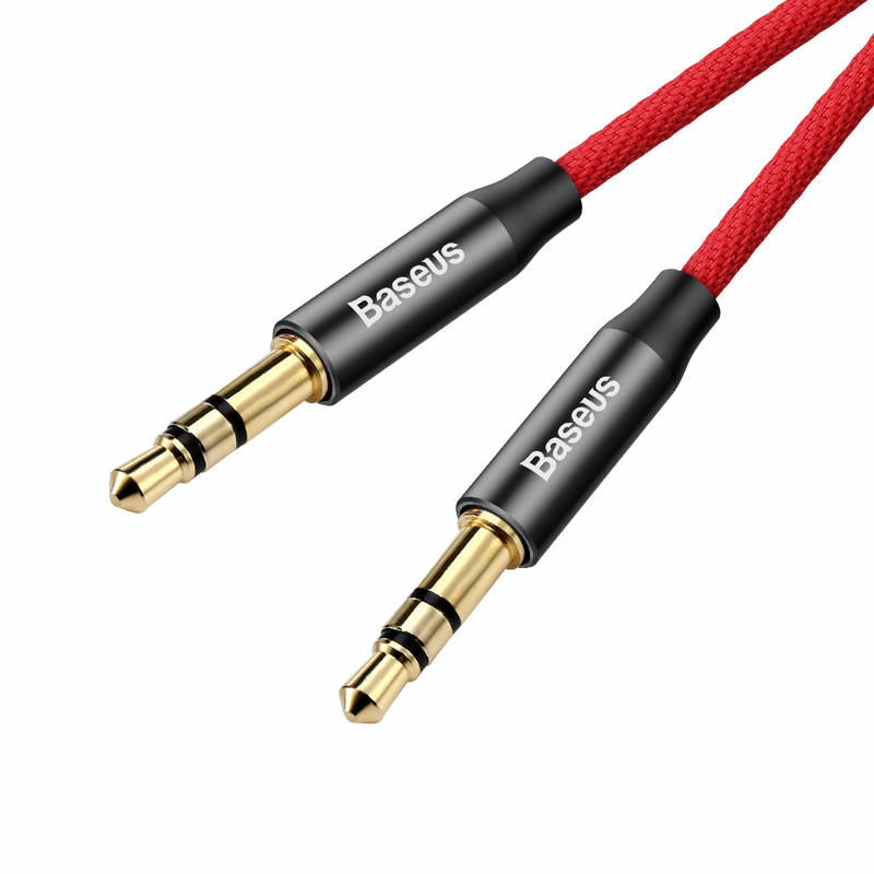 Cablu Audio Baseus Yiven M30 Jack to Jack 1.5M - CAM30-C91 - Black/Red 