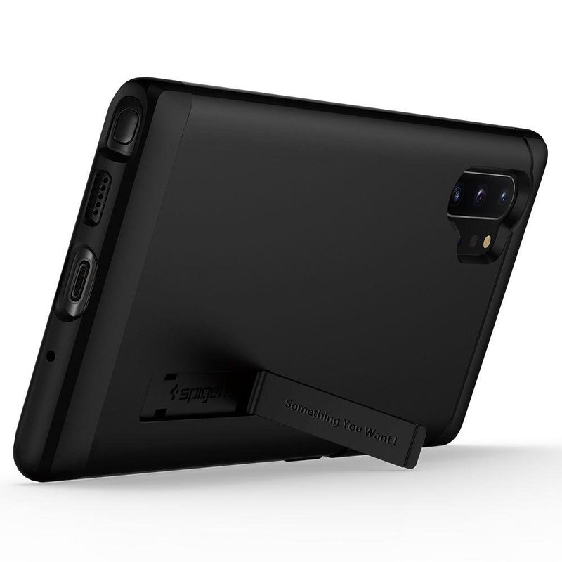 Husa Samsung Galaxy Note 10 Plus Spigen Slim Armor, negru