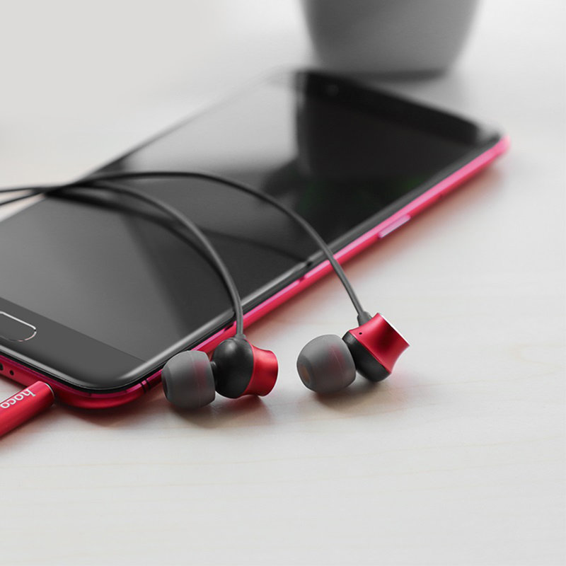 Casti In-Ear Cu Microfon Hoco M51 Proper Sound - Rosu