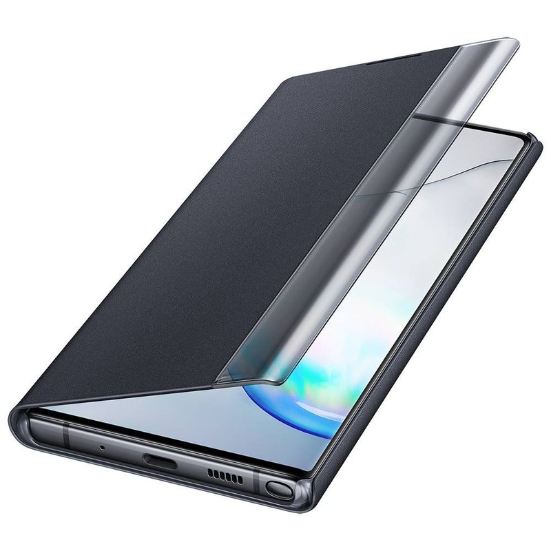 Husa Originala Samsung Galaxy Note 10 Plus Clear View Cover Negru