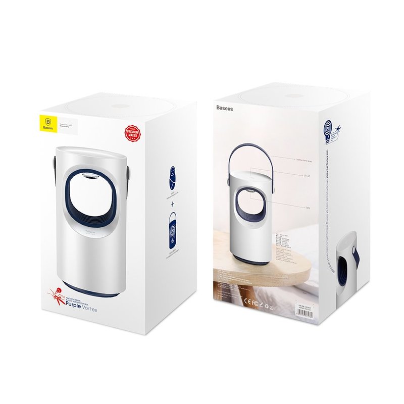 Aparat Profesional Anti-Insecte Baseus Star Mosquito Fly Killing UV Lamp - ACMWD-ZX02 - White