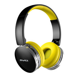 Casti On-Ear Wireless Awei A500BL Foldable Hi-Fi Stereo Bluetooth 4.0 - Yellow