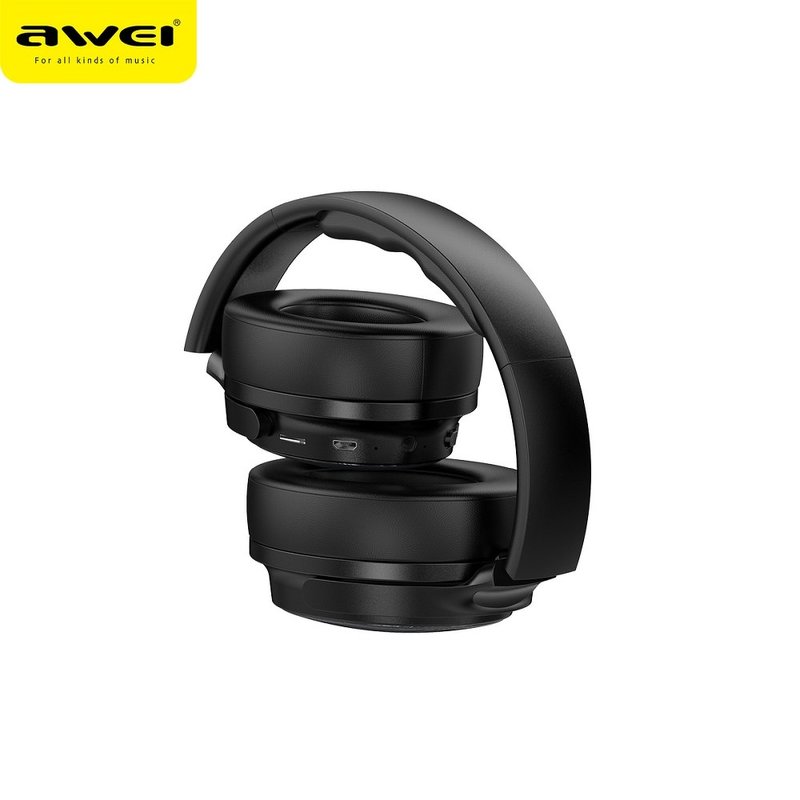 Casti On-Ear Wireless Awei A780BL Cuffie Stereo Headphone Bluetooth V5.0 - Black