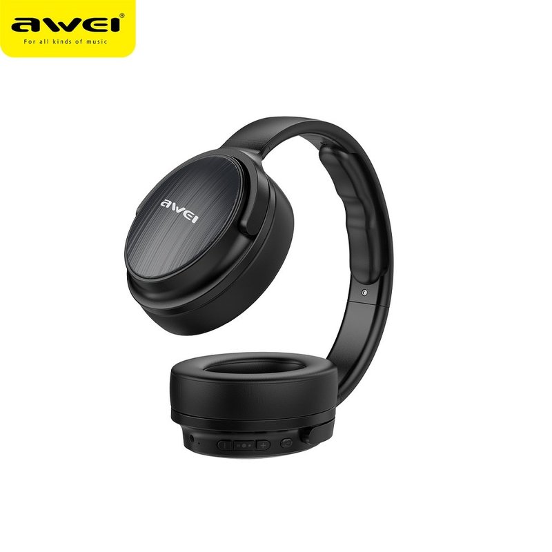 Casti On-Ear Wireless Awei A780BL Cuffie Stereo Headphone Bluetooth V5.0 - Black