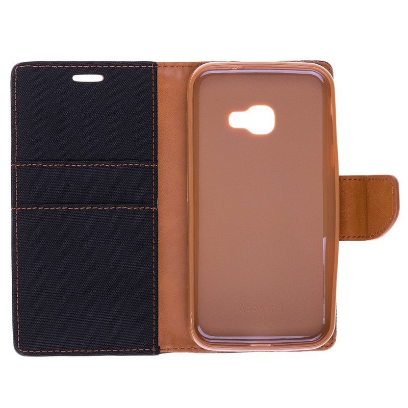 Husa Samsung Galaxy Xcover 4s Canvas Book Negru