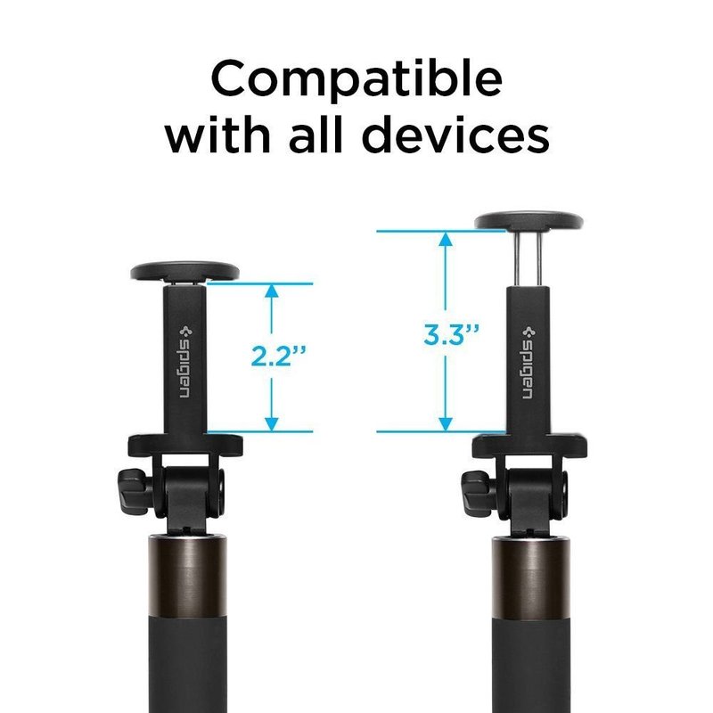 Suport Selfie Stick Wireless Spigen Aluminum Monopod - S530W - Rose Gold