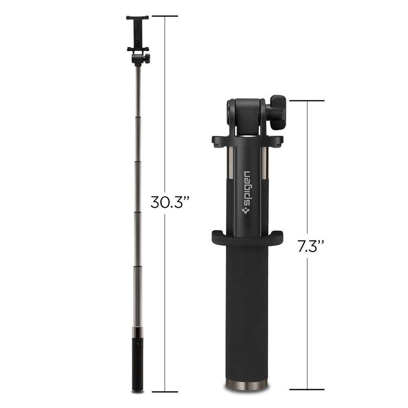 Suport Selfie Stick Wireless Spigen Aluminum Monopod - S530W - Rose Gold