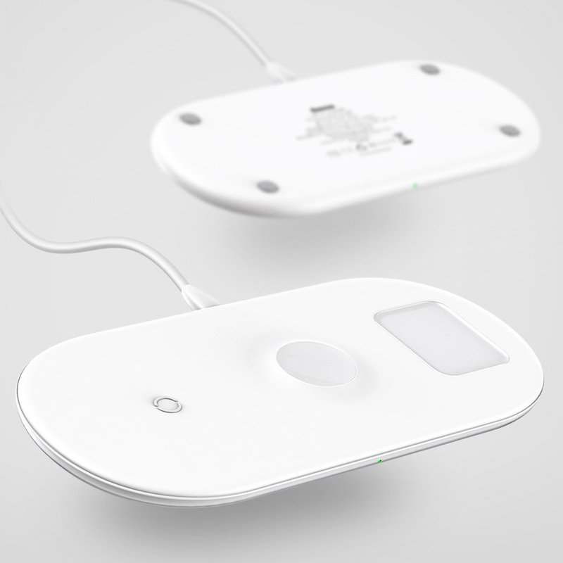 Incarcator Wireless Baseus Smart 3in1 Smartphones, Apple Watch and AirPods - WX3IN1-01 - Black