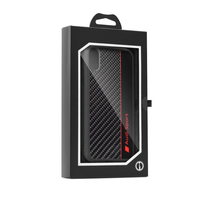 Husa iPhone 7 Audi Sport Carbon - Negru 8-R8/D1-BK