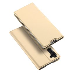 Husa Samsung Galaxy Note 10 Dux Ducis Flip Stand Book - Auriu