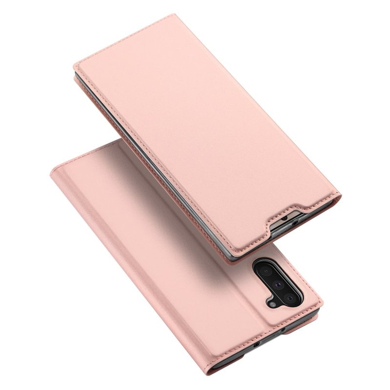 Husa Samsung Galaxy Note 10 Dux Ducis Flip Stand Book - Roz