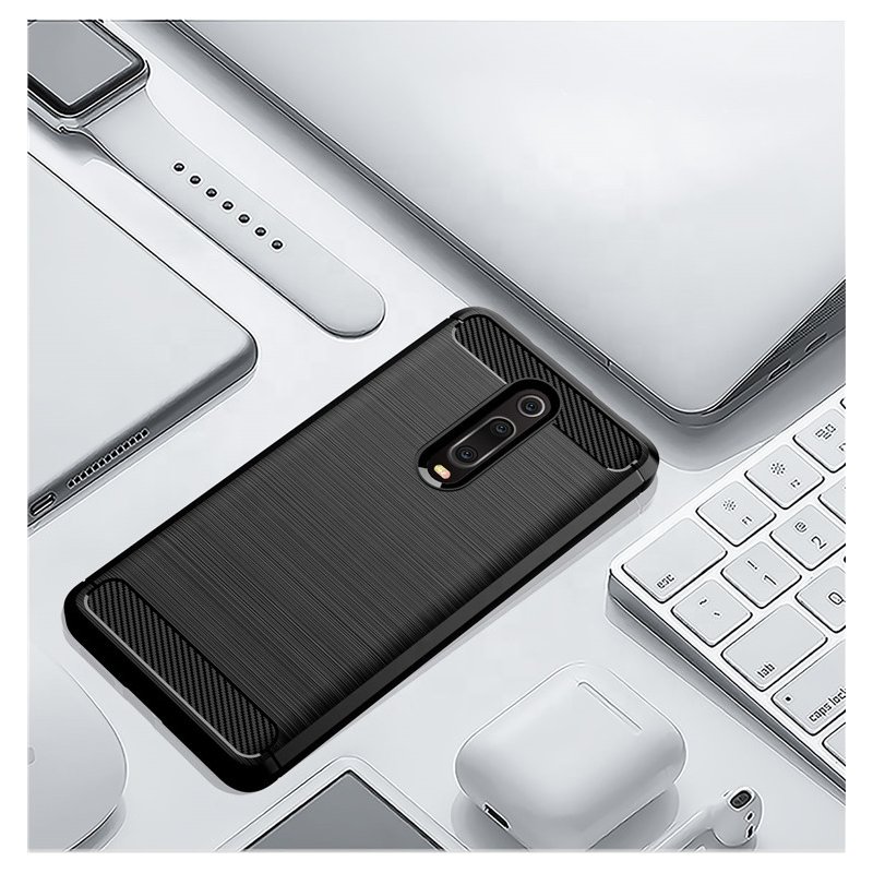 Husa Xiaomi Mi 9T Techsuit Carbon Silicone, albastru