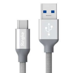 Cablu de date USB to Type-C Ringke Braided 1M 3A - ACCB0001 - Grey
