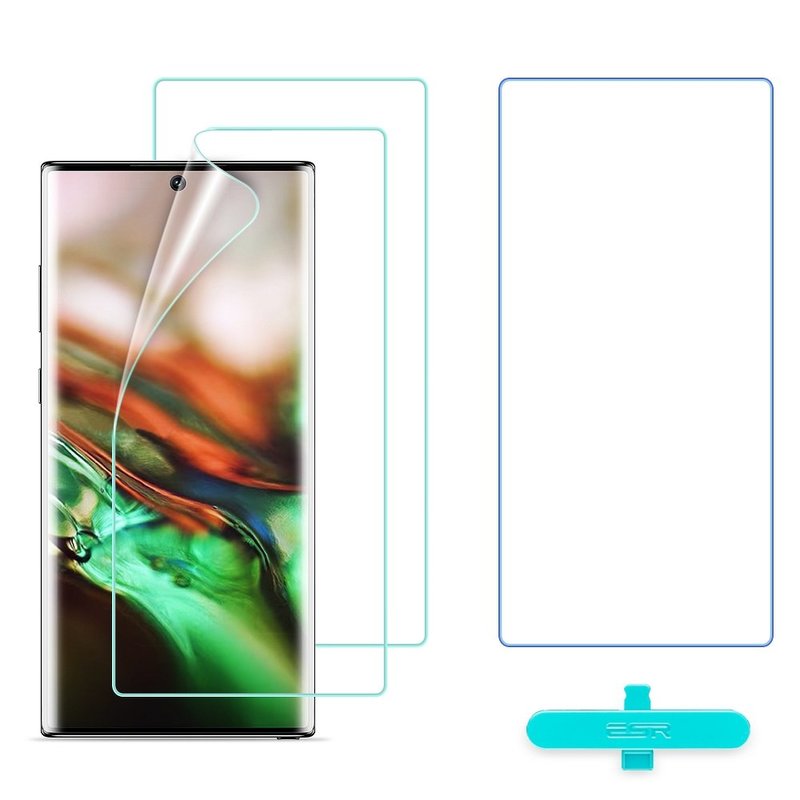[2xPack] Folie Samsung Galaxy Note 10 Plus Full Coverage ESR Liquid Skin - Clear